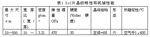 SiC材料的制備技術及其新產品