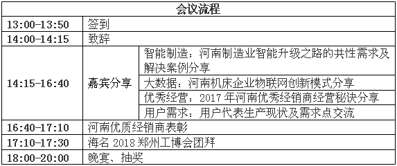 海名2018鄭州工博會團拜會暨河南機床行業交流會邀請函