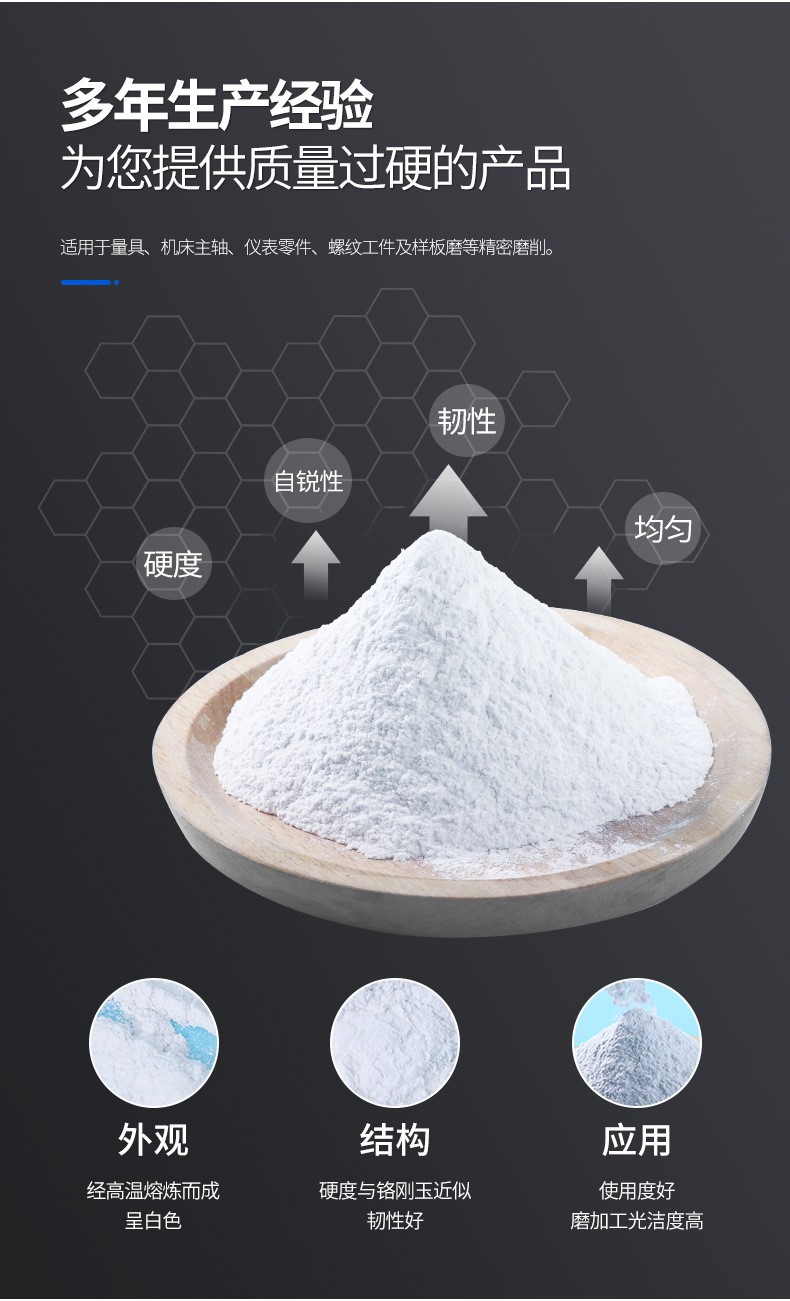 研磨拋光用白剛玉微粉